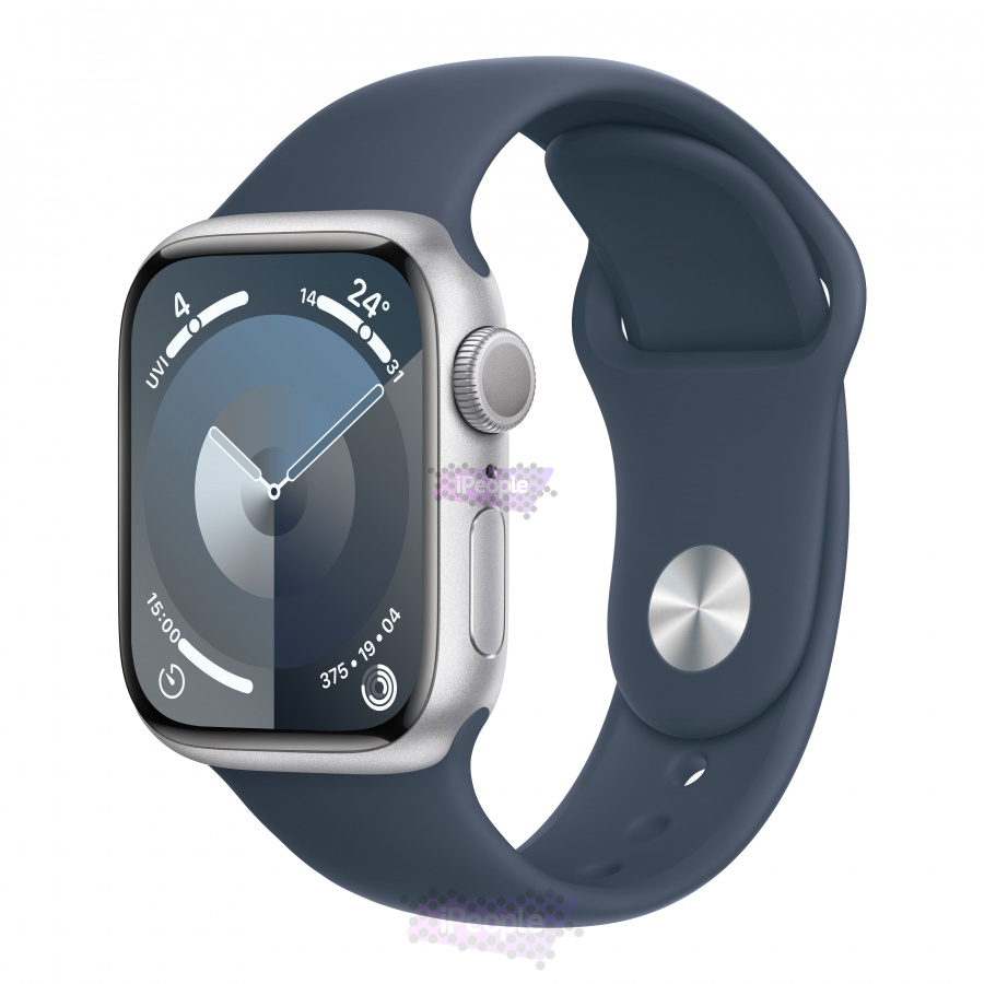 Фото Купить Apple Watch Series 9 (MR913) <br>41 мм Корпус из алюминия «Silver» Спортивный ремешок M/L по низкой цене в Москве