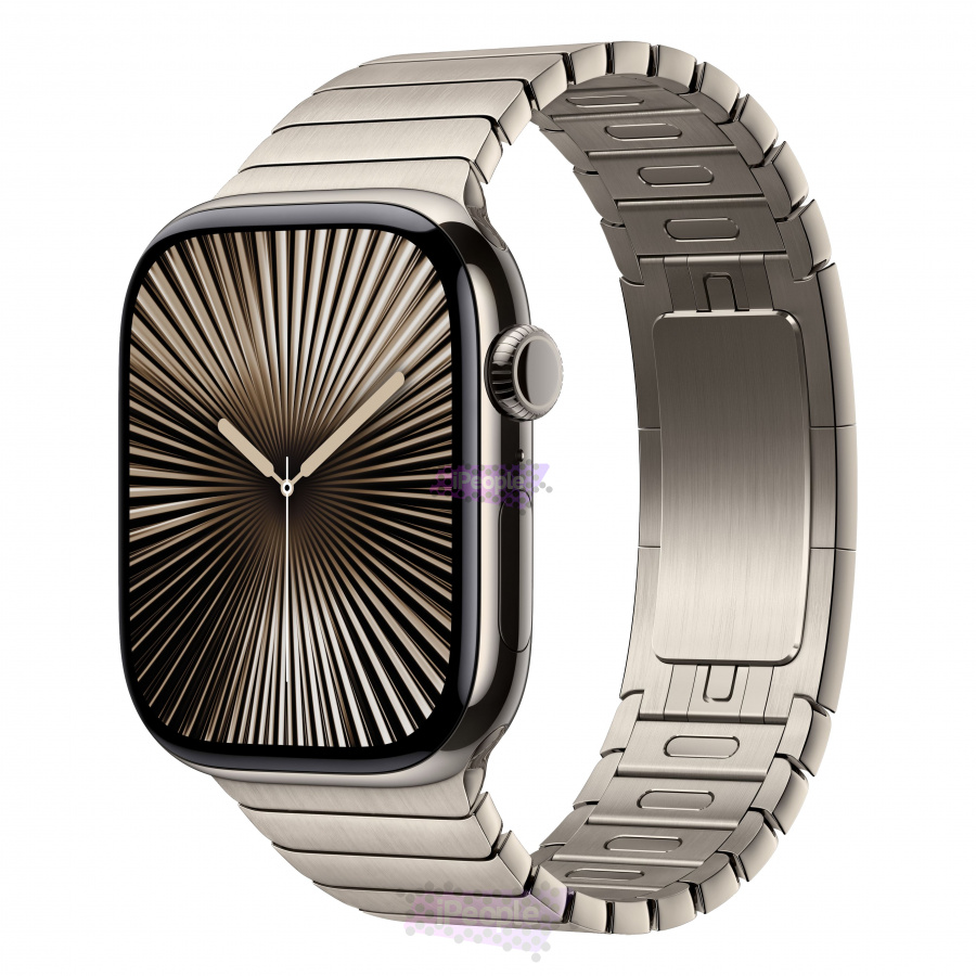 Фото Купить Apple Watch Series 10 <br>46 мм Titanium «Natural» with Link Bracelet «Natural» с функцией GPS + Cellular по низкой цене в Москве