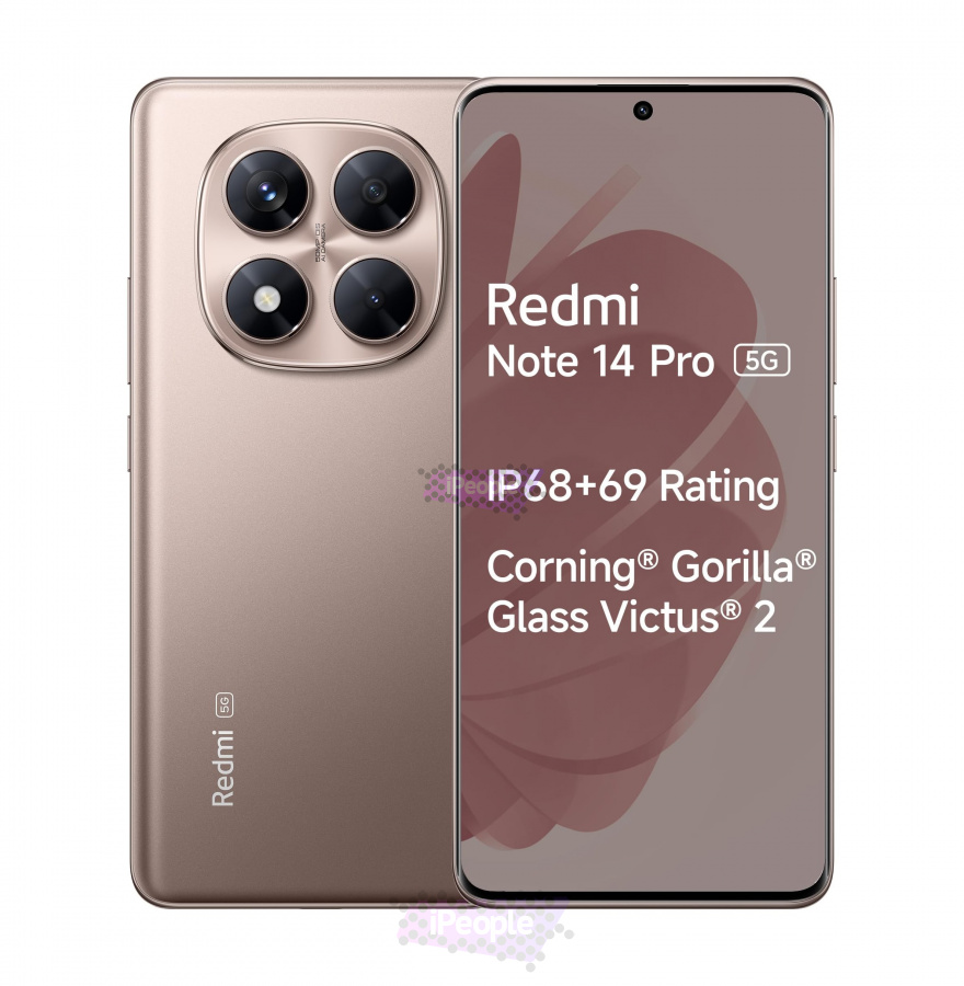 Фото Купить Смартфон Xiaomi Redmi Note 14 Pro 5G 8Gb/256Gb (Gold) Nano-Sim + Nano-Sim по низкой цене в Москве