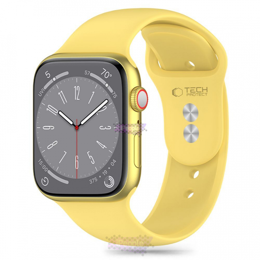 Фото Купить Ремешок Tech-Protect Silicone для Apple Watch 40 / 41 / 42 мм (Yellow) по низкой цене в Москве