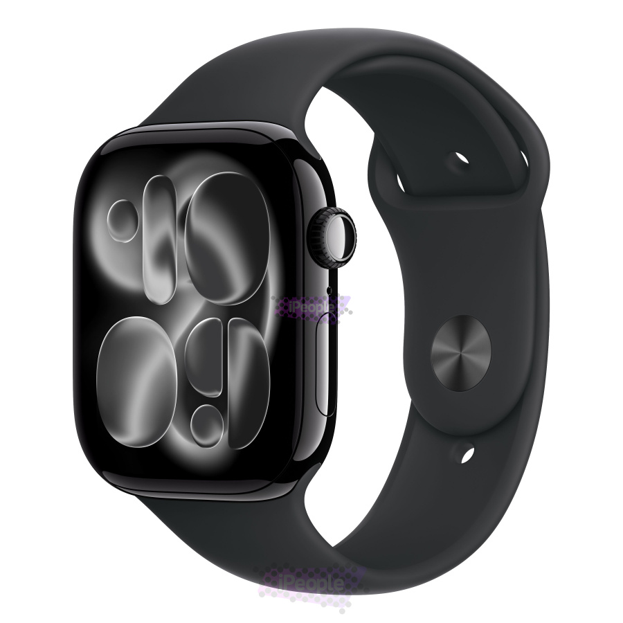 Фото Купить Apple Watch Series 11 <br>46 мм Корпус из алюминия «Jet Black» Спортивный ремешок S/M «Black» по низкой цене в Москве