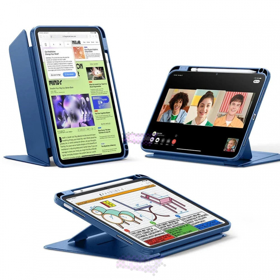 Фото Купить Чехол ESR Flip Magnetic для iPad 10/11 (Синий) по низкой цене в Москве