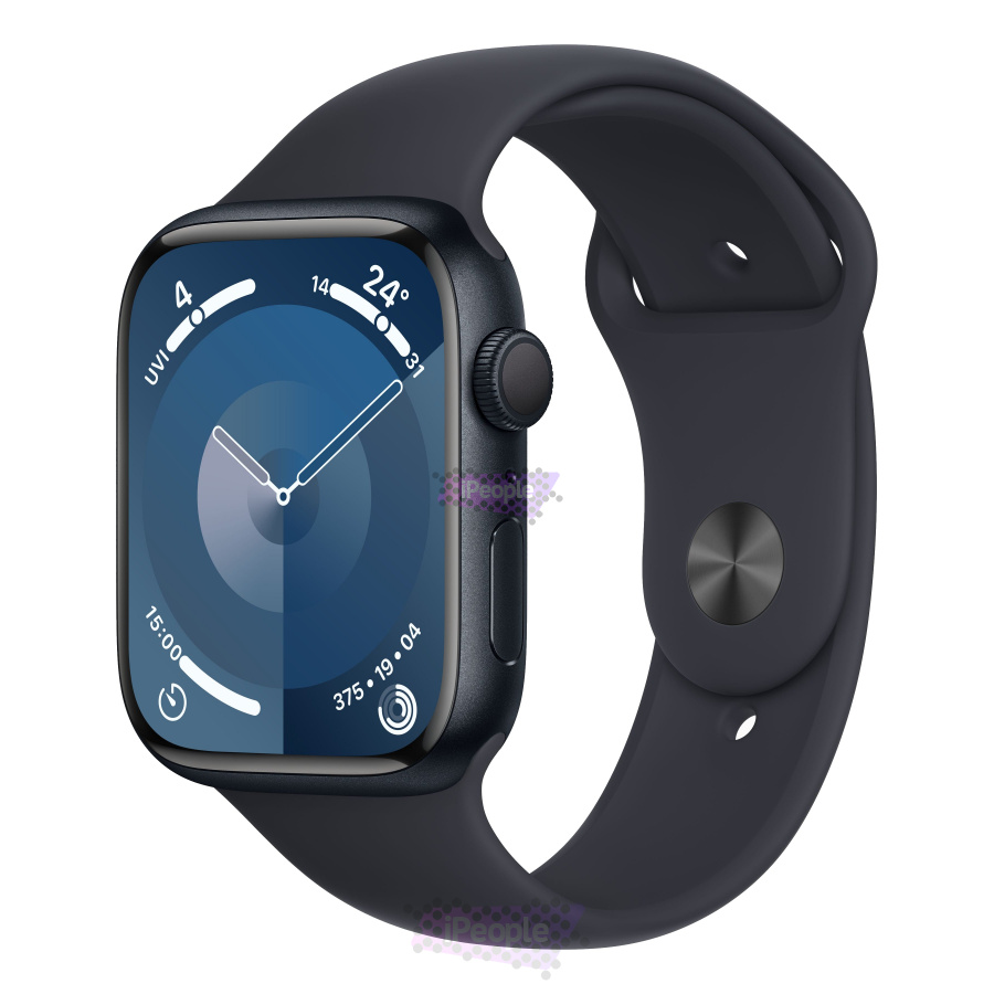 Фото Купить Apple Watch Series 9 (MR993) <br>45 мм Корпус из алюминия «Midnight» Спортивный ремешок S/M по низкой цене в Москве