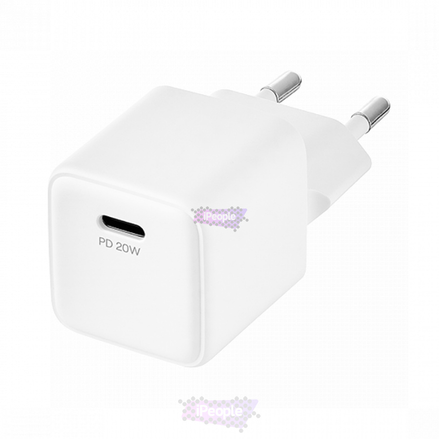 Фото Купить Сетевое зарядное устройство uBear Bridge Wall Charger 20W USB-C (Белый) по низкой цене в Москве