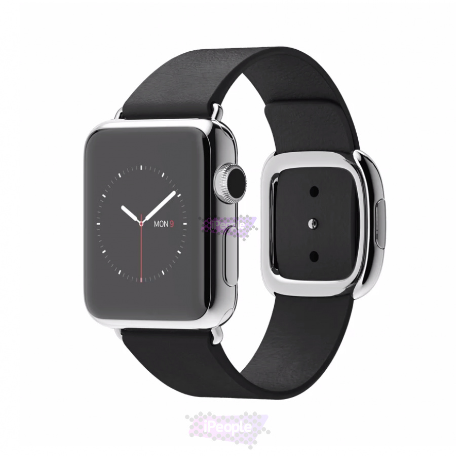 Фото Купить Apple Watch, 38 мм, Stainless Steel Case with Black Modern Buckle () по низкой цене в Москве