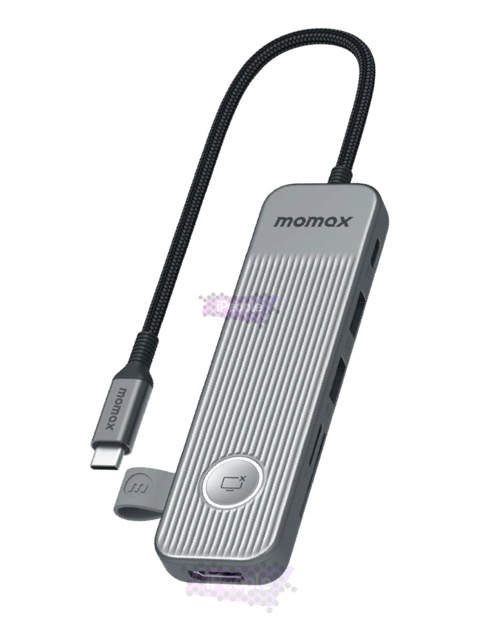 Фото Купить Многопортовый адаптер Momax 1-Link USB-C Hub 7-in-1 (Space Gray) по низкой цене в Москве