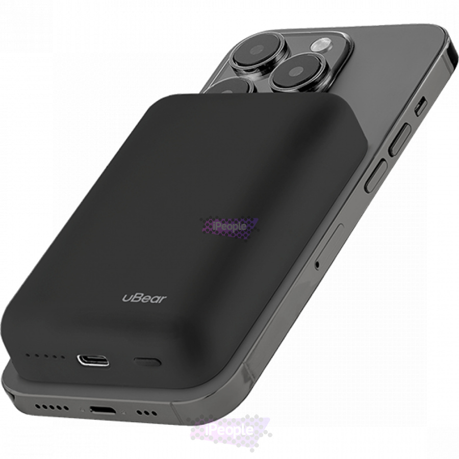 Фото Внешний аккумулятор uBear Flow MagSafe 10000 mAh (Чёрный), Чёрный