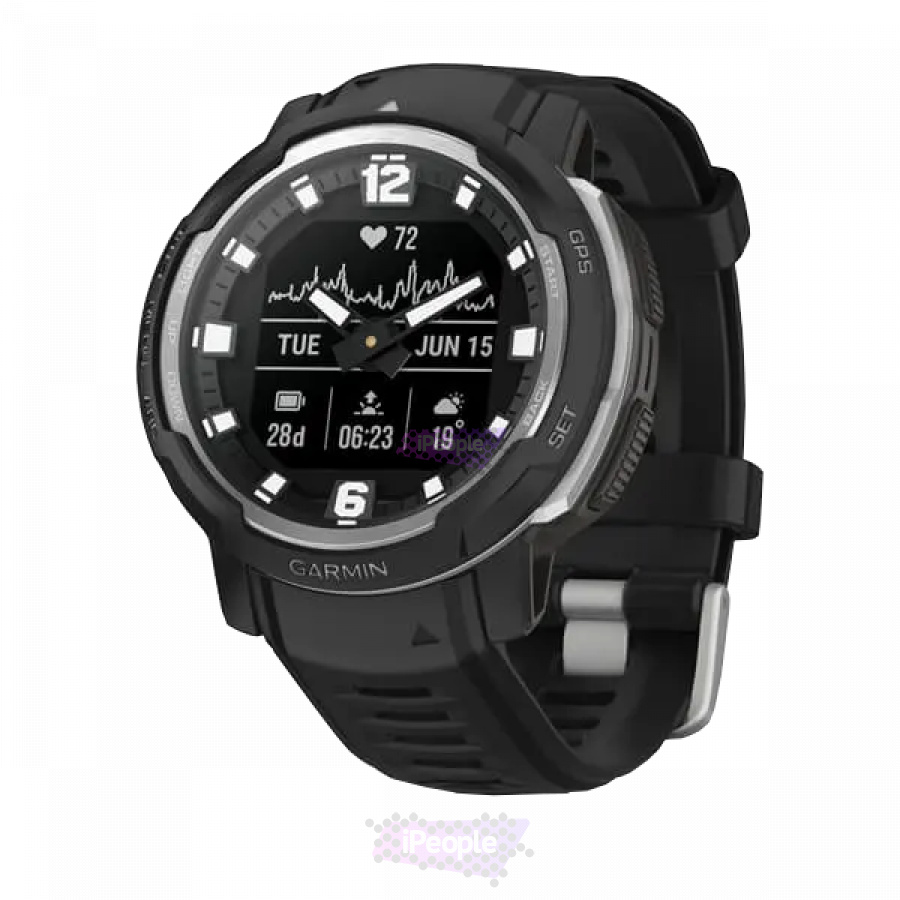 Фото Купить Умные часы Garmin Instinct Crossover Чёрный (010-02730-03) по низкой цене в Москве