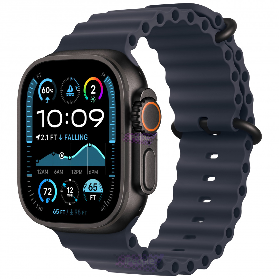 Фото Купить Apple Watch Ultra 2 <br>49 мм «Black Titanium» Case with Navy Ocean Band One Size по низкой цене в Москве