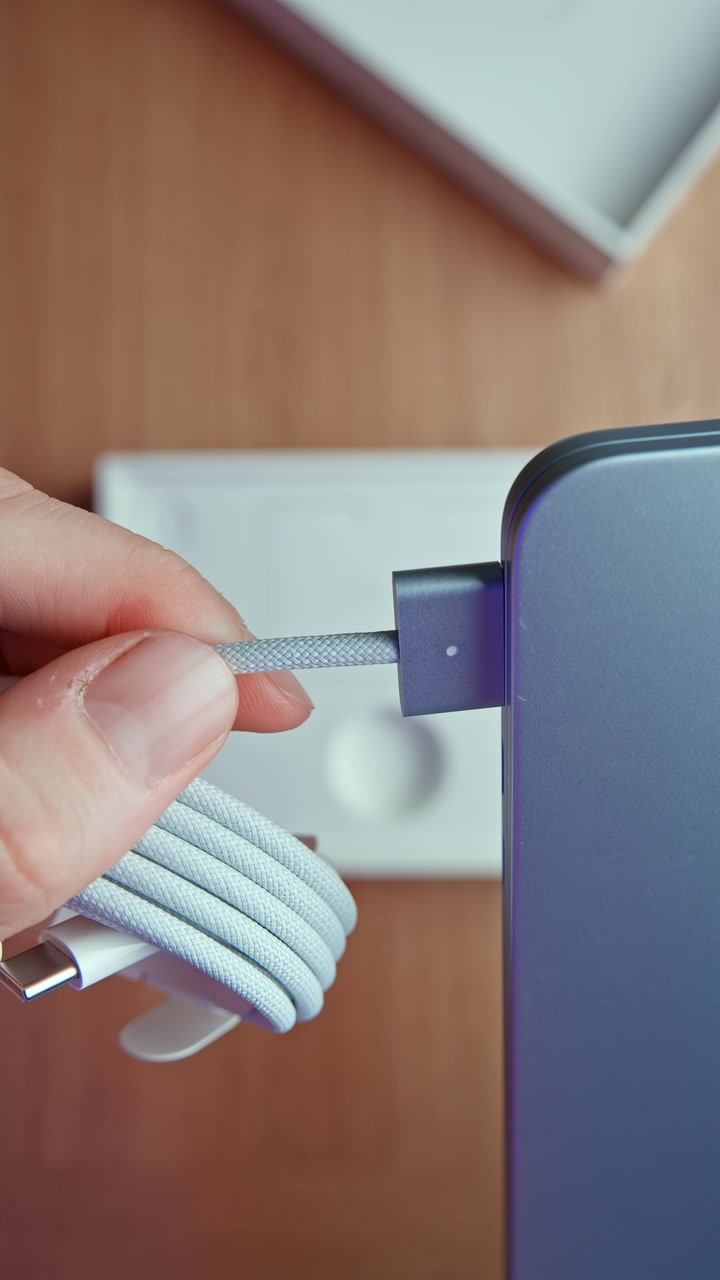 Распаковка MacBook Air в цвете Sky Blue