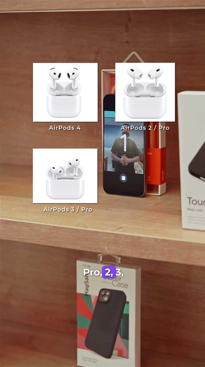 Фото с помощью AirPods