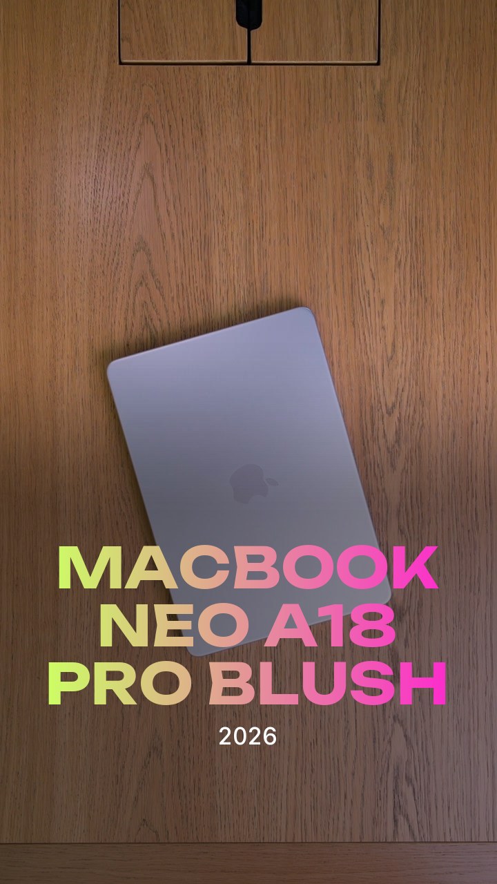 Apple MacBook Neo (2026) A18 Pro (6CPU/5GPU/8GB/512GB) Blush (MHFJ4)