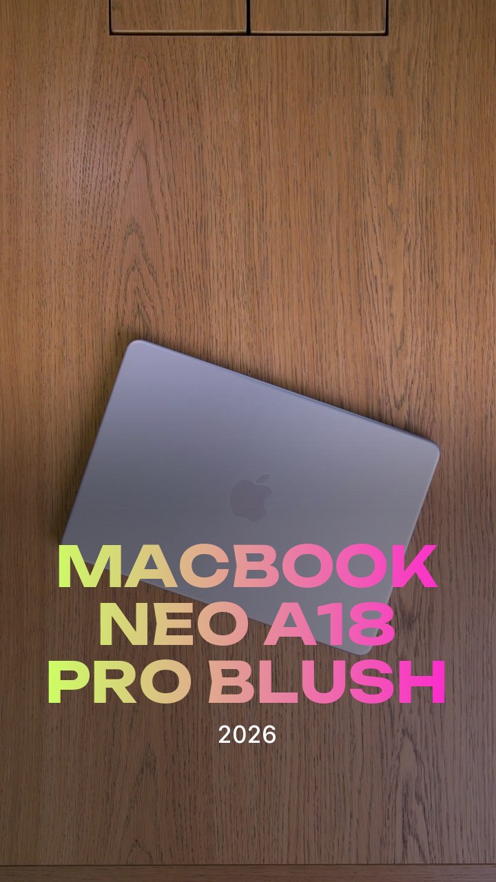 Apple MacBook Neo (2026) A18 Pro (6CPU/5GPU/8GB/512GB) Blush (MHFJ4)