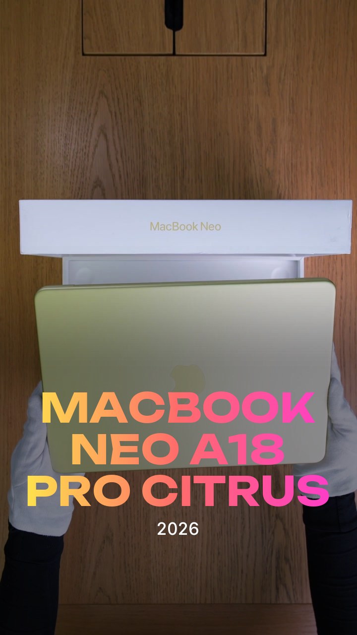 Apple MacBook Neo (2026) A18 Pro (6CPU/5GPU/8GB/512GB) Citrus (MHFE4)