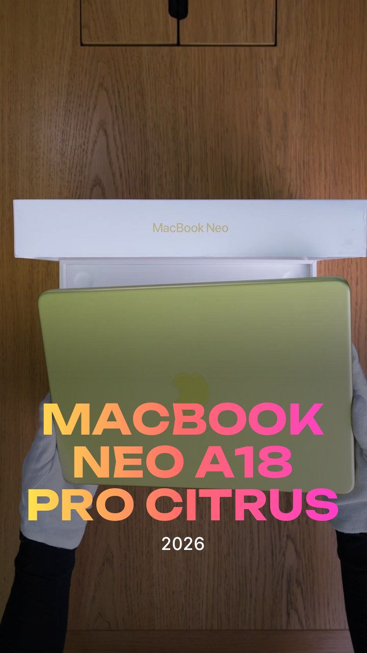 Apple MacBook Neo (2026) A18 Pro (6CPU/5GPU/8GB/512GB) Citrus (MHFE4)