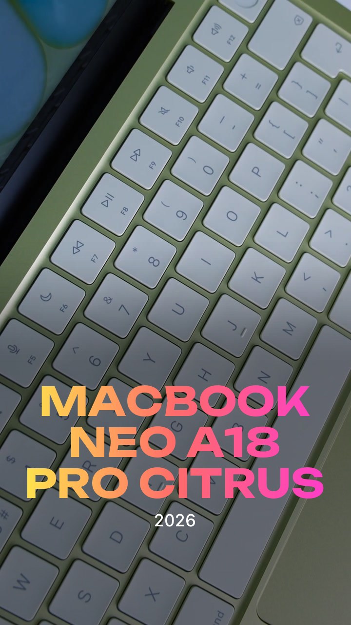 Apple MacBook Neo (2026) A18 Pro (6CPU/5GPU/8GB/512GB) Citrus (MHFE4)