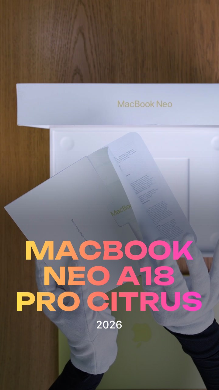 Apple MacBook Neo (2026) A18 Pro (6CPU/5GPU/8GB/512GB) Citrus (MHFE4)