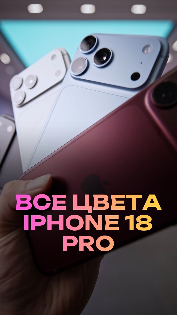 Все цвета iPhone 18 Pro