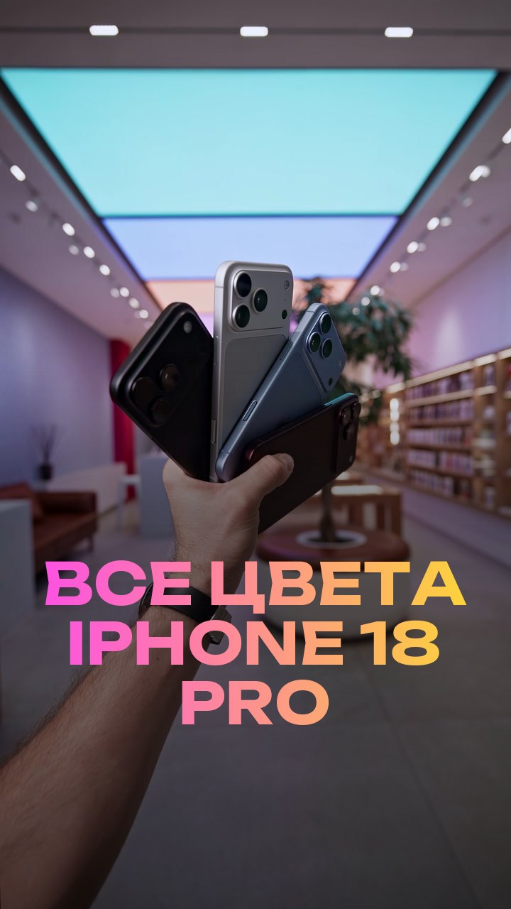 Все цвета iPhone 18 Pro