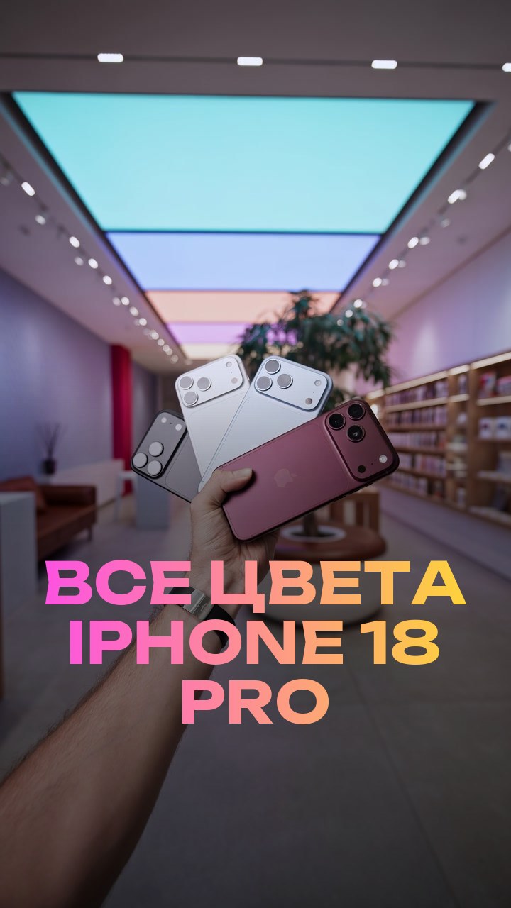 Все цвета iPhone 18 Pro