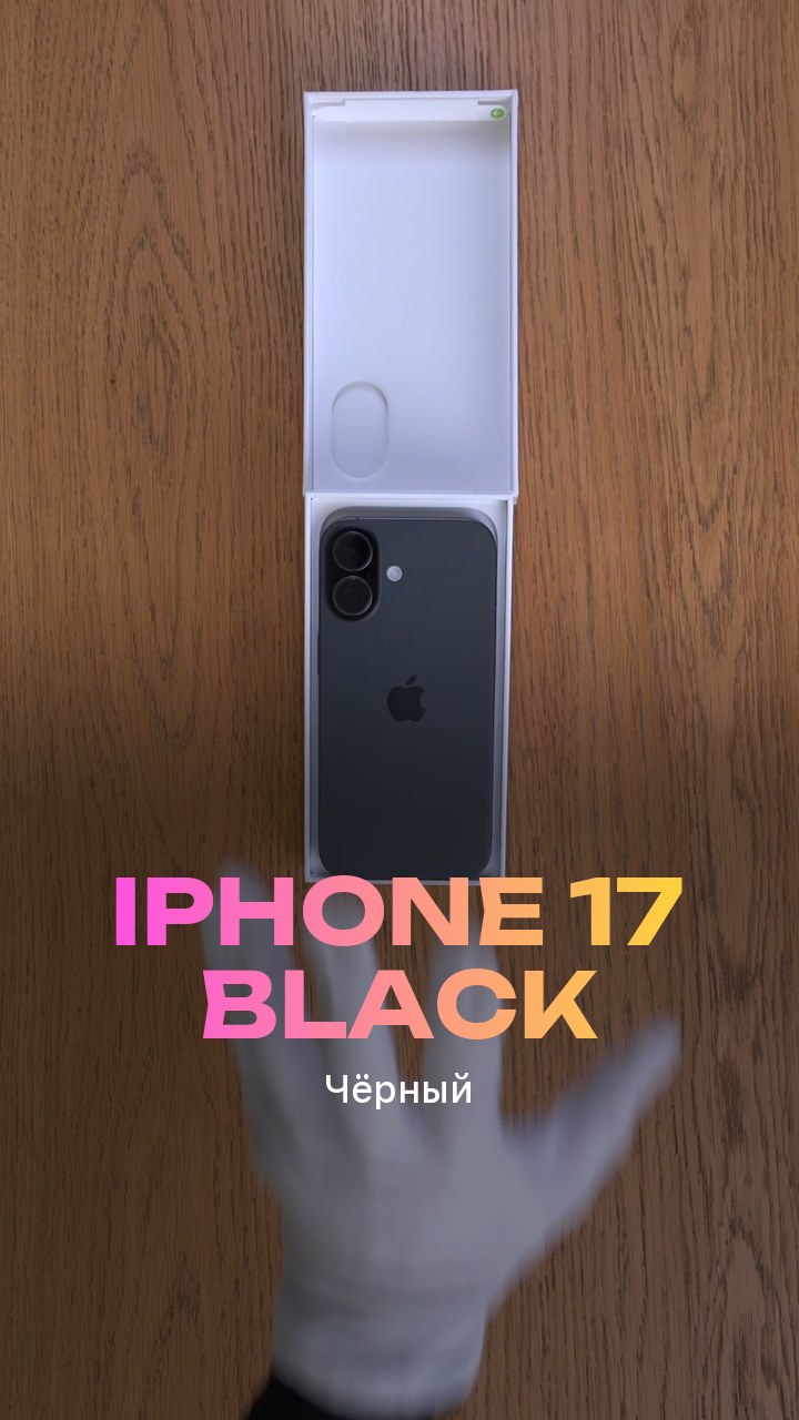 Apple iPhone 17 Black (Чёрный) Nano-sim + eSim