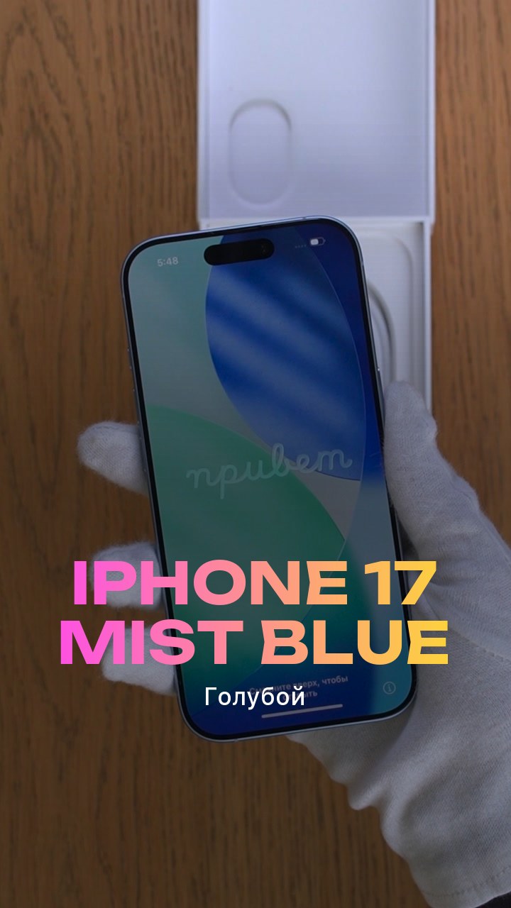 Apple iPhone 17 Mist Blue (Голубой) Nano-sim + eSim