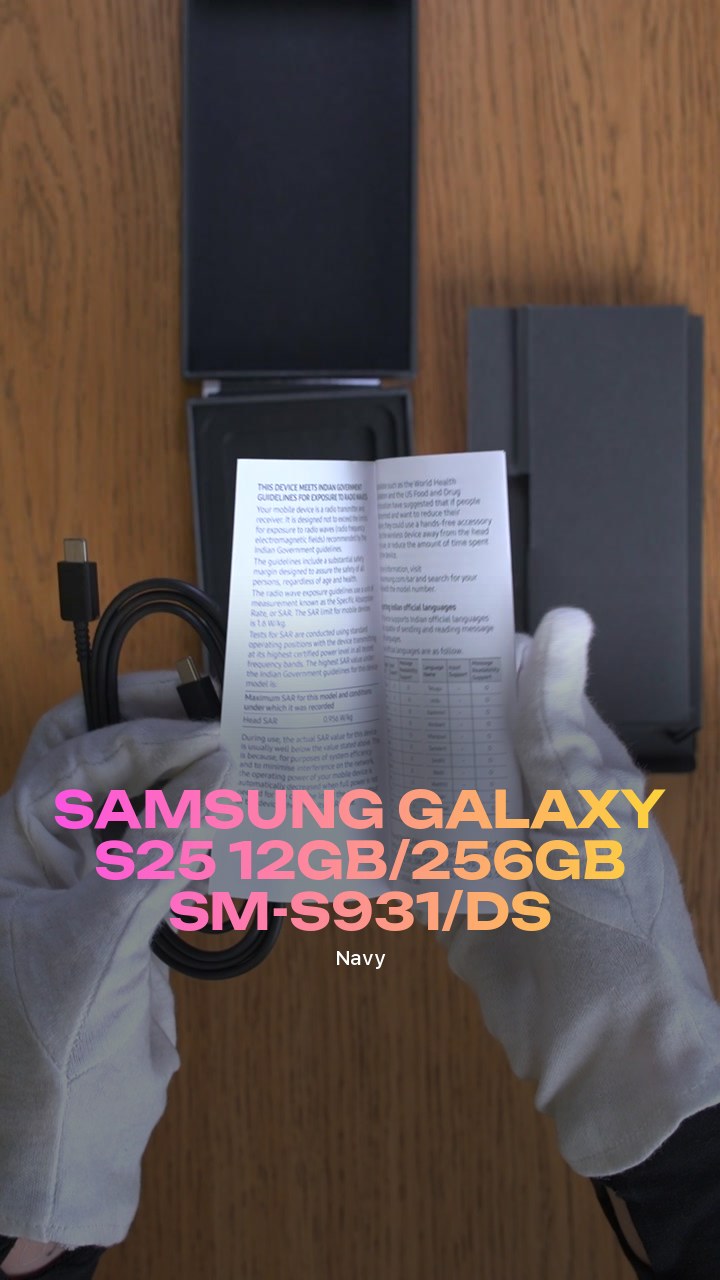 Смартфон Samsung Galaxy S25 5G 12Gb/256Gb (Navy) SM-S931/DS (Dual Nano-sim + eSim)