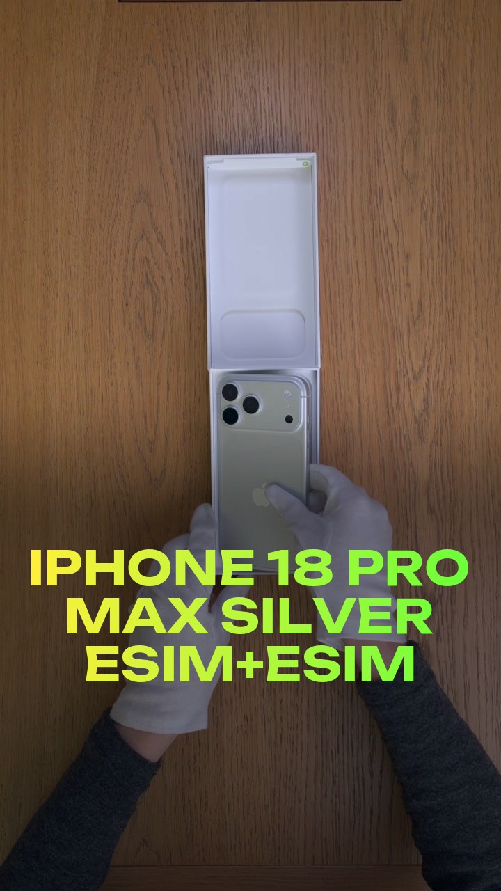 iPhone 18 Pro Max Silver eSim+eSim