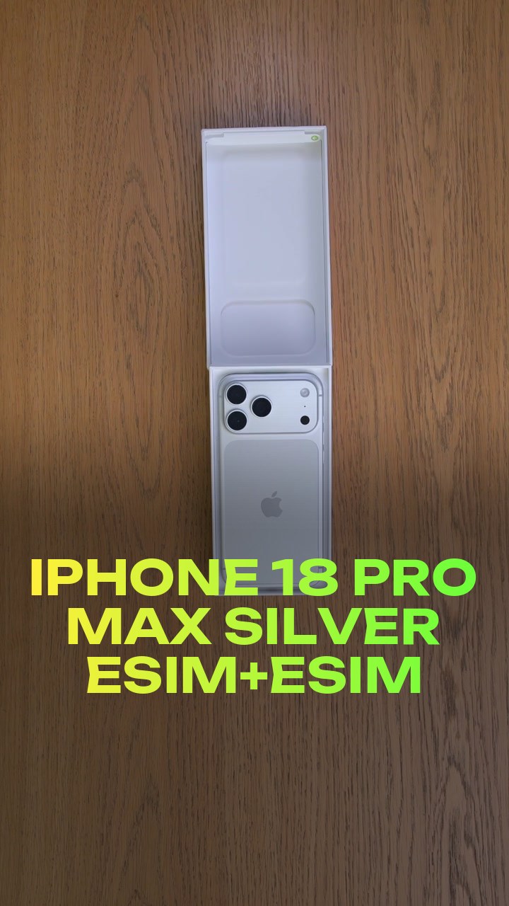 iPhone 18 Pro Max Silver eSim+eSim