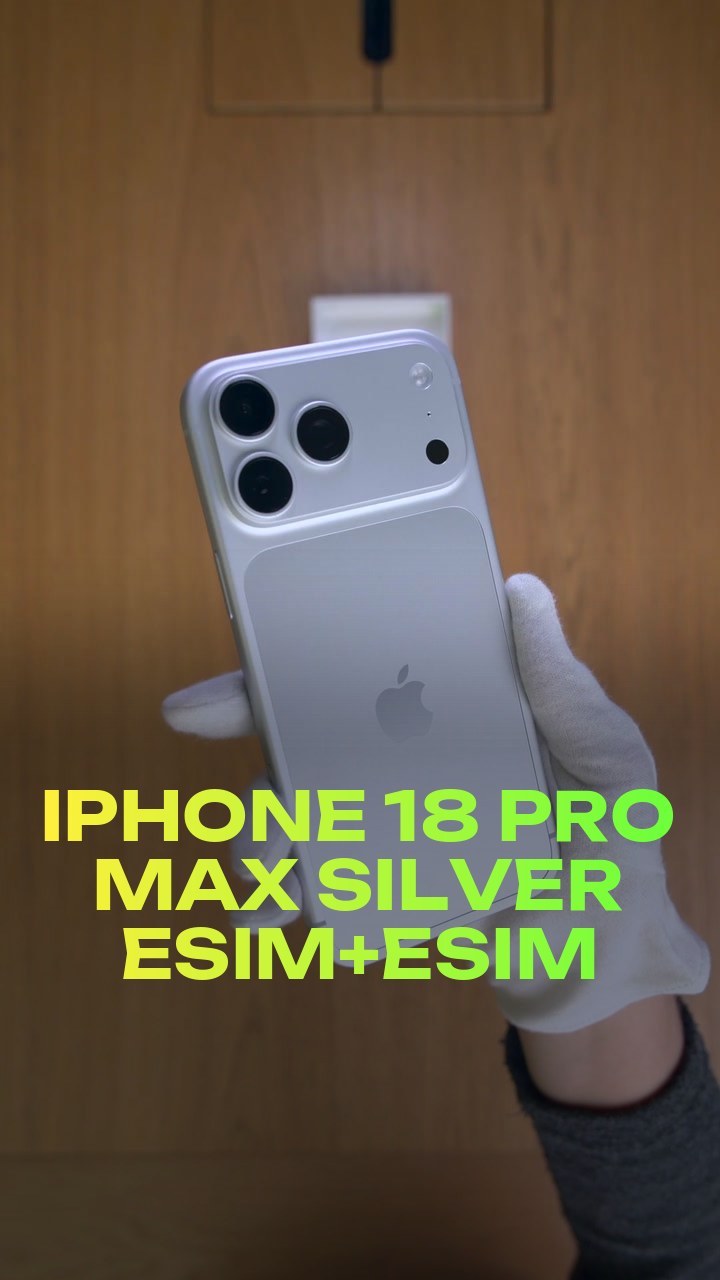 iPhone 18 Pro Max Silver eSim+eSim