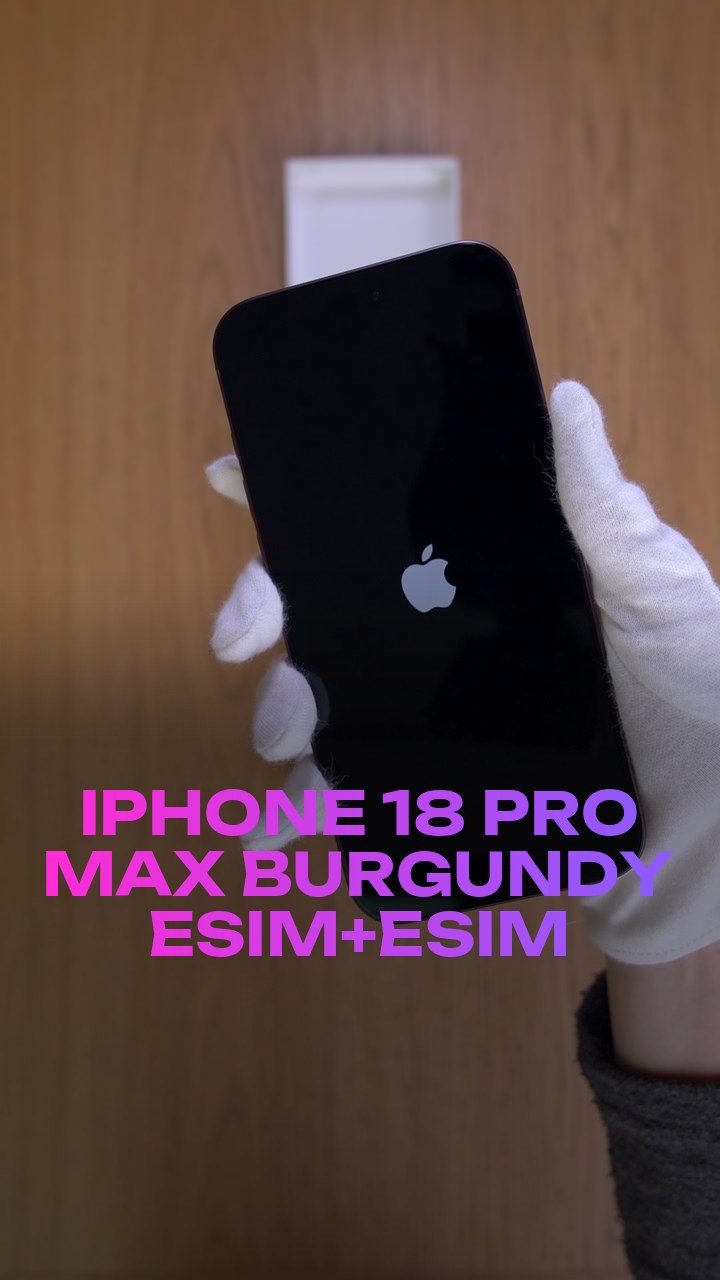 iPhone 18 Pro Max Burgundy eSim+eSim