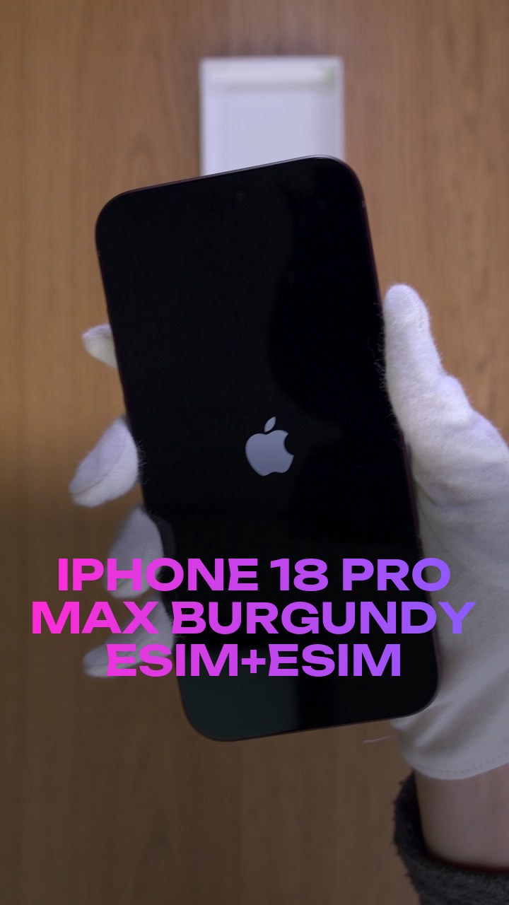 iPhone 18 Pro Max Burgundy eSim+eSim