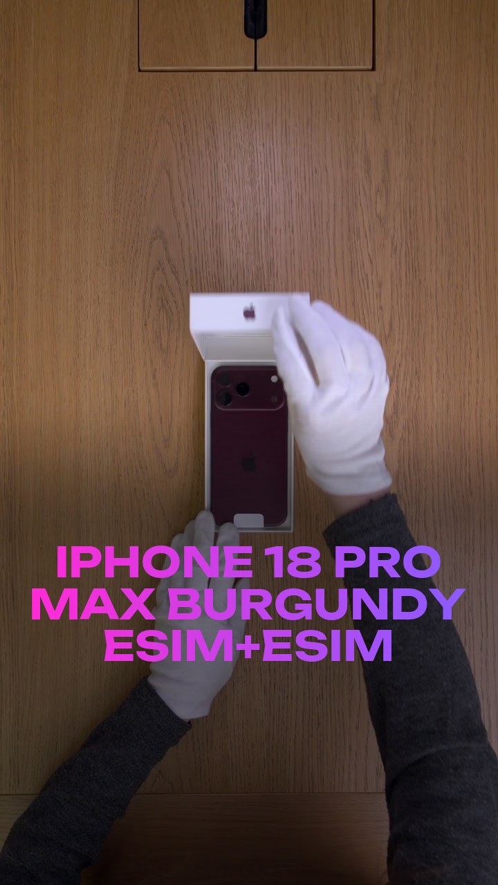 iPhone 18 Pro Max Burgundy eSim+eSim