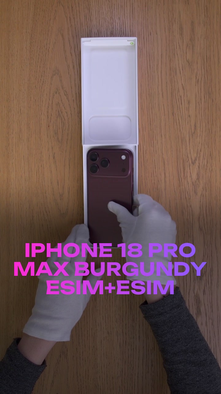 iPhone 18 Pro Max Burgundy eSim+eSim