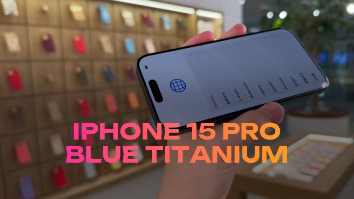 iPhone 15 Pro Blue Titanium