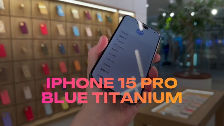 iPhone 15 Pro Blue Titanium