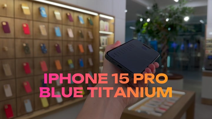 iPhone 15 Pro Blue Titanium