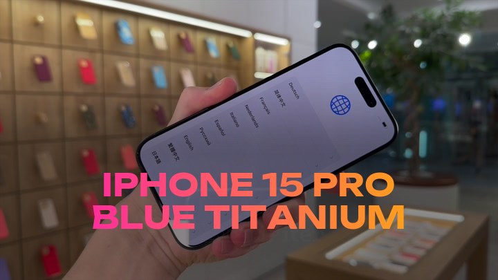 iPhone 15 Pro Blue Titanium