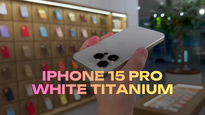 iPhone 15 Pro White Titanium