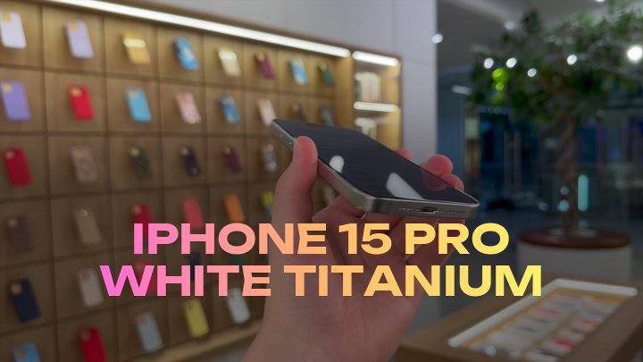 iPhone 15 Pro White Titanium