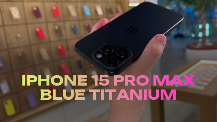 iPhone 15 Pro Max Blue Titanium