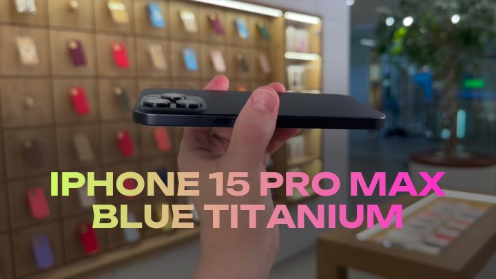iPhone 15 Pro Max Blue Titanium