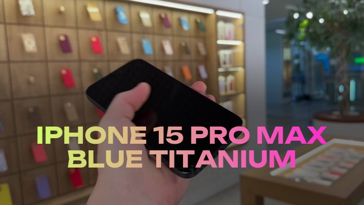 iPhone 15 Pro Max Blue Titanium