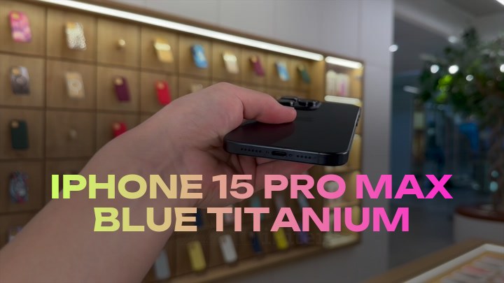 iPhone 15 Pro Max Blue Titanium