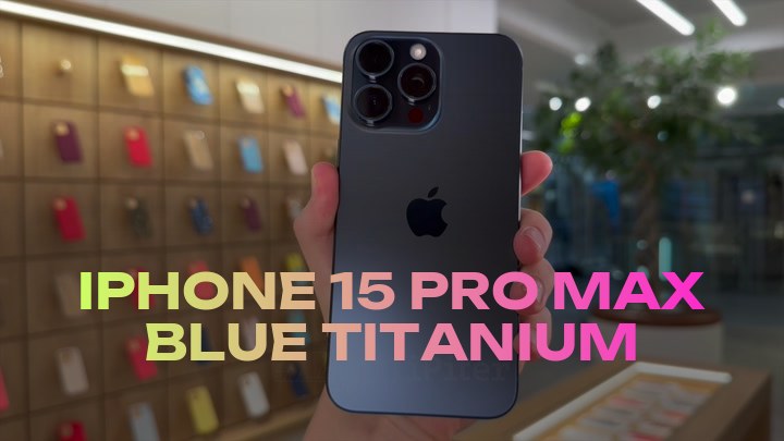 iPhone 15 Pro Max Blue Titanium